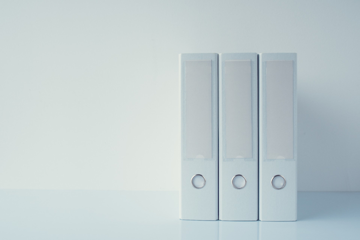 mappen, archief, boekhouding