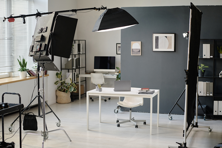 Video apparatuur opstelling voor video op kantoor