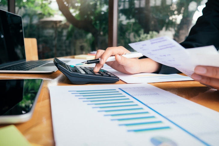 accountant, rekenmachine, boekhouding