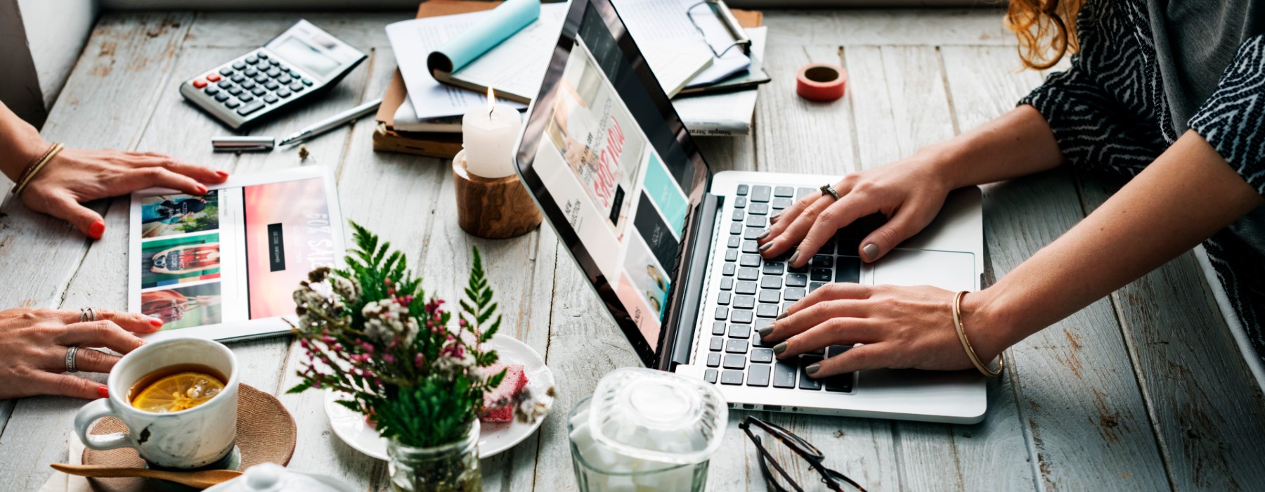Online ondernemen desk