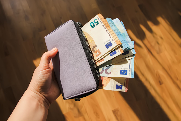 MKBSD - Euro biljetten in portemonnee