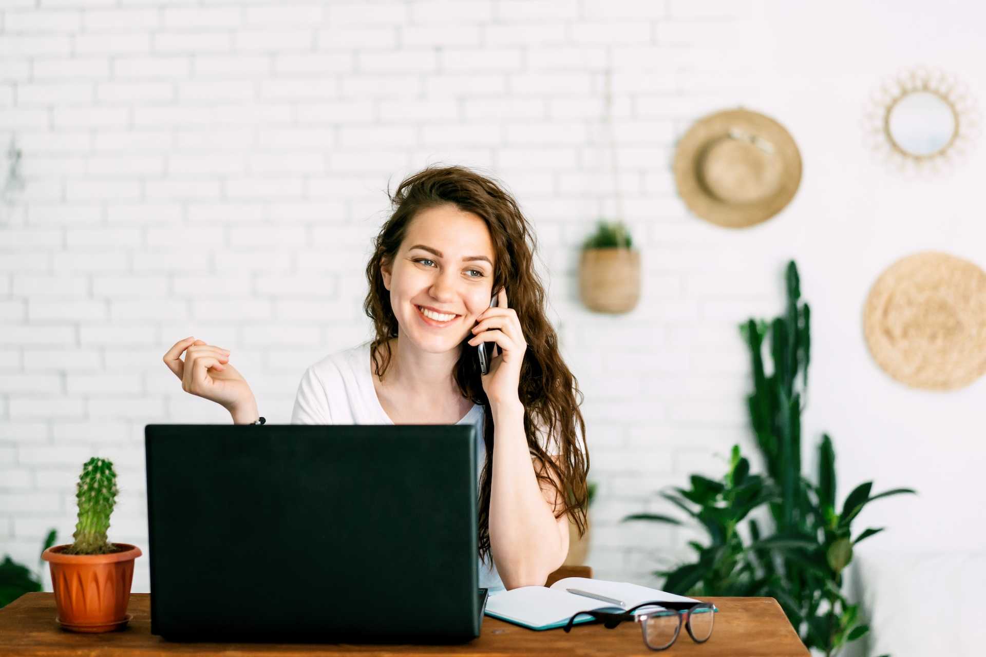 female happy employee