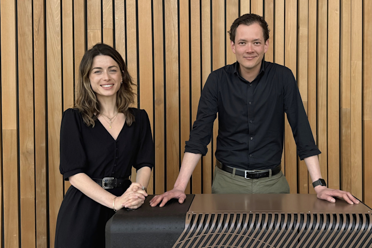 Liselotte en Martijn van Weheat bij hun warmtepomp