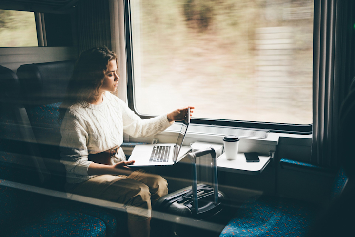 Reizen trein vervoer